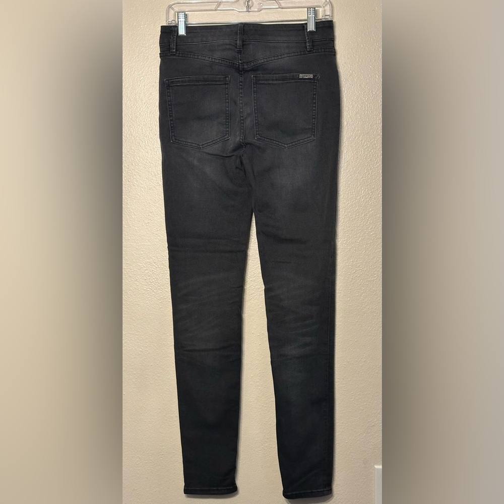 WHITE HOUSE BLACK MARKET  High Rise Skinny Jeans Black Size 2 - Picture 4 of 9
